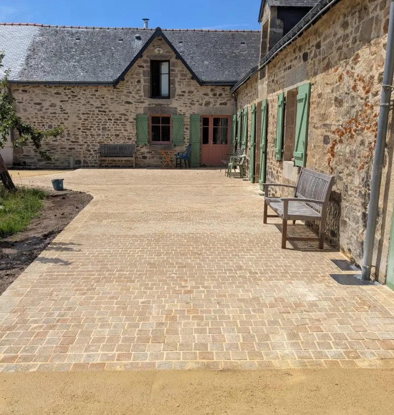 Cour en pavés granit & sable stabilisé - photo 6