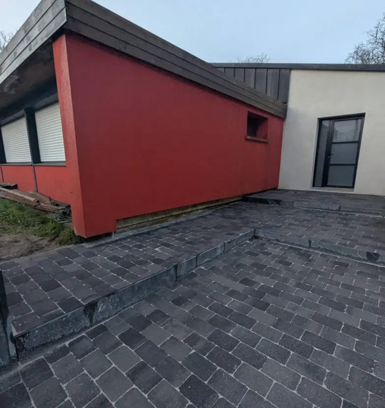Rénovation d'un parking - après travaux, Pays de Lorient (56)